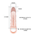 Cielista żelowa nakładka na penisa z uchwytem Men Extension MEDIUM BI-026210