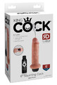 Penis z wytryskiem King Cock Dildo 6 cali PD5606-21