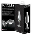 Gładki szklany korek analny Icicles Nr. 26 medium PD2926-00