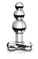 Kulisty szklany korek analny z nóżką Kulki Analne Icicles No. 47 Pipedream PD2947-00