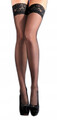 Czarne klasyczne pończochy samonośne z koronką Classic S/M 64312126