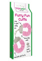 Kajdanki z różowym futerkiem Toy Joy Furry Fun Cuffs Pink 9501