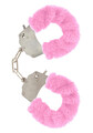 Kajdanki z różowym futerkiem Toy Joy Furry Fun Cuffs Pink 063366
