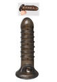 Żelowa nakładka z prążkami na penisa z otworem na jądra Pręt Emperor 534876