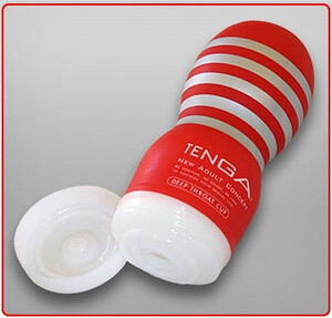 Żelowy masturbator w tubie Głębokie gardło TENGA Original Vacuum Cup 550175
