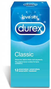 Durex Classic Klasyczne Gładkie Prezerwatywy 12 szt. 964624