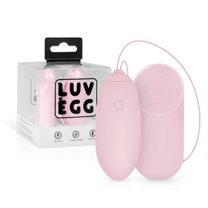 Wibrujące jajko z pilotem 12 Funkcji LUV EGG Pink 000629