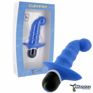Silikonowy wibrator analny dla mężczyzn ManzzzToys Cunter Blue 7 funkcji E21296