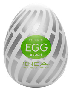 Żelowy masturbator w kształcie jajka z wypustkami TENGA EGG BRUSH 556504