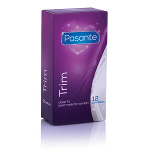 Ciasne Prezerwatywy Pasante Trim Lepiej Przylegają 12 szt. 008351