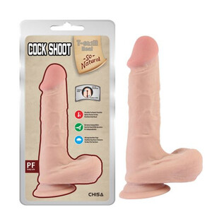 NATURALNY PENIS Z JĄDRAMI DILDO COCK SHOOT 7,8" 904775