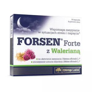 Olimp Forsen Forte z Walerianą NA STRES I DOBRY SEN 30 kaps. 080128 