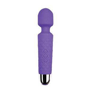 Silikonowy masażer intymny do całego ciała USB 18 funkcji PURPLE 171676