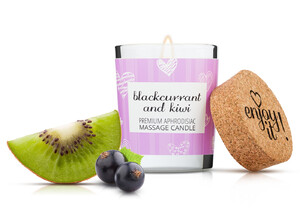 Świeca do masażu z feromonami ENJOY IT! Blackcurrant & Kiwi 010380