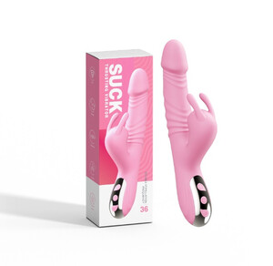 WIBRATOR POSUWISTO OBROTOWY Z SSANIEM 36 FUNKCJI + GRZANIE SUNNY 081579