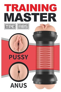 Podwójny masturbator do treningu penisa WAGINA i ANUS 906395