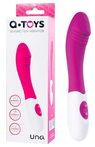 Silikonowy wibrator z żołędziem UNA 10 funkcji 765006