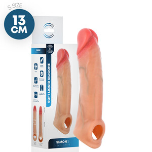 NAKŁADKA NA PENISA Z UCHWYTEM PRZEDŁUŻKA REPLIKA SIMON 13 CM 960711