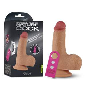 Naturalny penis z wibracjami GABE NATURE COCK DILDO 907781