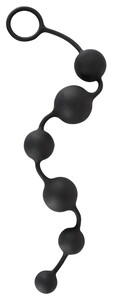 6 silikonowych kulek analnych Black Velvets 519200