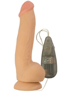Wibrujący realistyczny penis Dwa silniki MAX Vibrating Cock and Balls SE-0157-01-3