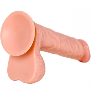 Perfekcyjny duży realistyczny penis z jądrami Blown Away Dildo 8 cali 524166