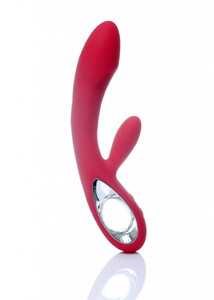 Luksusowy wibrator ze stymulatorem 36 funkcji USB Róż Future 26-00064