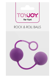 Klasyczne silikonowe kulki miłości gejszy ROCK & ROLL BALLS Purple 9084