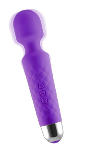 Silikonowy masażer intymny do całego ciała USB 18 funkcji PURPLE 171676