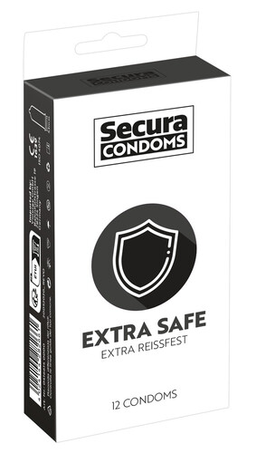 WYTRZYMAŁE PREZERWATYWY SECURA EXTRA SAFE 12 SZT. 282661