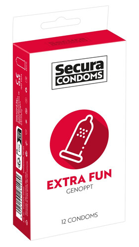 KROPKOWANE PREZERWATYWY SECURA EXTRA FUN 12 SZT. 281480