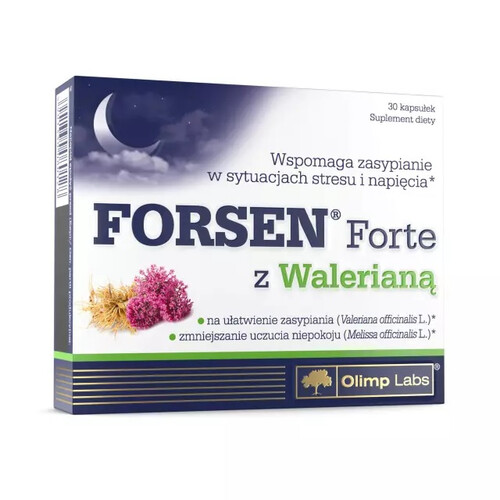 Olimp Forsen Forte z Walerianą NA STRES I DOBRY SEN 30 kaps. 080128