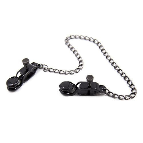 Klipsy Na Sutki Łańcuch Męski Damski Klamerki BDSM Hard Nipple Clamps 730412