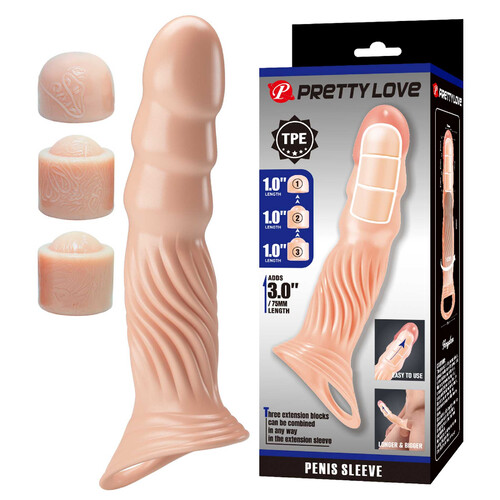 NAKŁADKA NA PENISA Z UCHWYTEM PRETTY LOVE 363135
