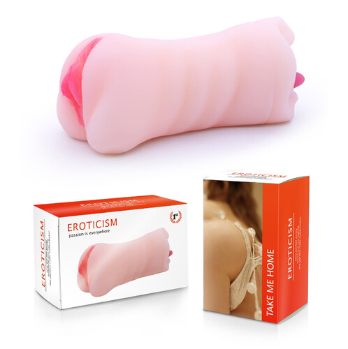 REALISTYCZNY MASTURBATOR 3D SZTUCZNA POCHWA + USTA Z JĘZYKIEM 2W1 082194