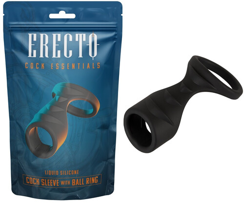NAKŁADKA NA PENISA Z PIERŚCIENIEM NA JĄDRA TULEJKA TEMBLAK ERECTO 459346