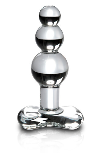 Kulisty szklany korek analny z nóżką Kulki Analne Icicles No. 47 Pipedream PD2947-00