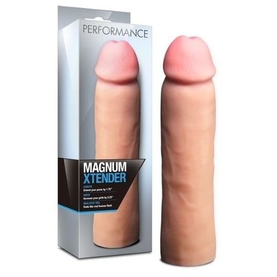Duża realistyczna nakładka na penisa Magnum Xtender 9 cali BL-26893